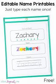 Practice writing words in print by tracing. Free Editable Name Tracing Printable Worksheets For Name Practice