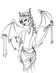 Demon coloring pages for adults. Demon Coloring Pages