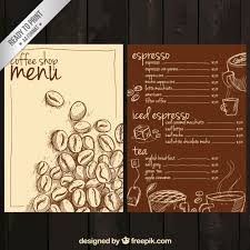 Download Free Hand Drawn Coffee Menu Svg Dxf Eps Png Cut File Silhouette Download