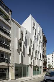 Housing In Paris Projectiles Facade Design Architecture Architecture Details