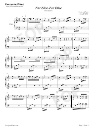 獻給愛麗絲-致愛麗絲（für Elise）-鋼琴譜檔(五線譜、雙手簡譜、數位譜、Midi、PDF)免費下載