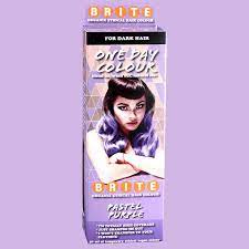 Wash out hair color bold hair color hair colors garnier hair color color fantasia bleaching your hair temporary hair color beauty junkie hair color balayage. One Day Colour Pastel Purple For Dark Hair Brite Organix Dark Hair Hair Color Pastel Pastel Purple