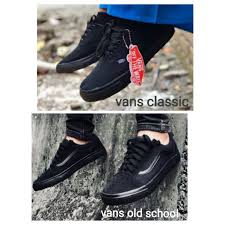 Maybe you would like to learn more about one of these? Kasut Vans All Shoes Black Kasut Hitam Kasut Vans Era Classic Vans Old School All Black Ready Stock Shopee Malaysia