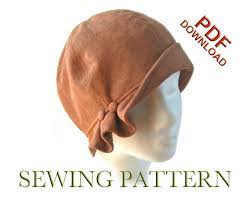 Sewing Pattern Madeline 1920s Twenties Cloche Fabric Hat Etsy Hat Patterns To Sew Sewing Hats Cloche Hat Pattern