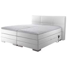 Matratzen online kaufen von sehr guter qualität und komfortzonen für optimalen schlafkomfort. Boxspringbett Prinz Lederlook Elektrisch Verstellbarer In Weiss