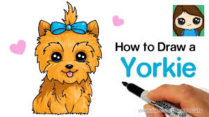 How To Draw A Yorkie Easy Jojo Siwa S Bowbow Kawaii Girl Drawings Kawaii Drawings Cute Dog Drawing