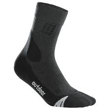 Cep Outdoor Merino Mid Cut Socks Compression Socks Desert Sky Black Iii