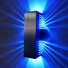 2w Modern Led Wall Light With Scattering Light Design 2 Cubic Shades Lighting Pop