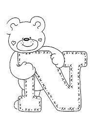 Letra N Para Colorear