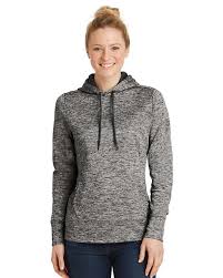 Sport Tek Lst225 Ladies Posicharge Electric Heather Fleece Hooded Pullover