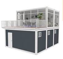 Chine Préfabriqué Modulaire Structure en Acier Portable Tiny Home Caravane  Construction Villa Camp Maison Préfabriquée Mobile Conteneur