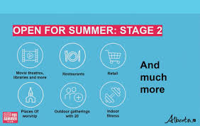 Premier doug ford will announce that ontario is to move into stage 3 of reopening sooner than the expected date of july 21, and will stead open on july 16. Three Stages Of Alberta S Open For Summer Plan This Is How Alberta Plans To Reopen For Summer 2021 To Do Canada
