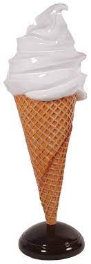 Get it as soon as fri, may 21. Large Vanilla Ice Cream Cone Swirl Statue Display 6ft Vanilla Ice Cream Cone Ice Cream Shop Decor Vanilla Ice Cream
