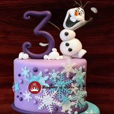 Blueberry Frozen Themed Cake Themed Cakes Frozen Theme Cake Cake