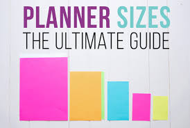 Planner Sizes The Ultimate Guide I Heart Planners