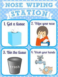 Nose Wiping Step By Step Sign Preschool Activities Preschool Classroom Kindergarten Classroom