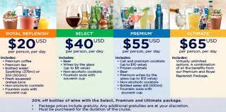 Royal Caribbean Changes Unlimited Alcohol Package Pricing Royal Caribbean Blog Oh Sweet Jes Caribbean Drinks Beverage Packaging Royal Caribbean Cruise Lines