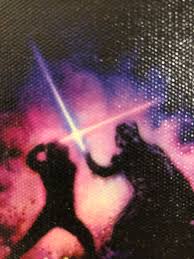 Check spelling or type a new query. This Print I Got From Walmart Has Luke Holding A Red Lightsaber Darth Vader Holding Blue Starwars