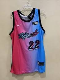 While the nba denied butler's request to play with a blank nameplate on his jersey, the miami heat's all. Miami Heat Multi Color Nba Jerseys For Sale Ebay