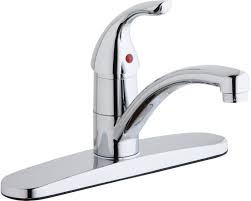 A 2 hole kitchen faucet is a popular style. Elkay Everyday Three Hole Deck Mount Kitchen Faucet With Lever Handle And Deck Plate Escutcheon Chrome