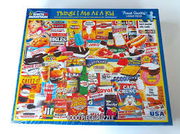White mountain, things i ate as a kid 1,000 piece puzzle, 24 x 30. White Mountain Jigsaw Puzzle New Things I Ate As A Kid 1000 Pc 24 X 30 Collage Whitemountain Jigsaw Puzzles Eat Pop Tarts