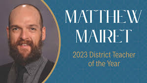 The 2023 Norman Public Schools Teacher of the Year is … Matthew Mairet, 2nd  grade teacher at Adams Elementary! Congratulations, Mr. Mairet! 🎉 Details  ➡️ https://bit.ly/41mdNnS Special thank you to our presenting