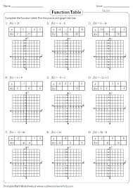 Function Table Worksheets Tables Worksheet Unique Answers