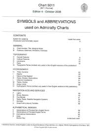 48 veritable symbols and abbreviations used on admiralty chart