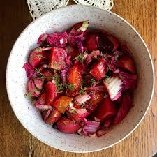 We attempted to make this on thanksgiving and although the color was beautiful. A Vibrant Salad For Winter Dinner A Love Story