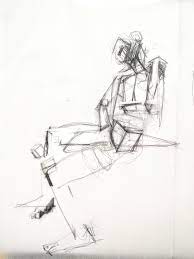 Teaching How To See Structure Charcoal Student Drawing Drawings Male Sketch Printmaking