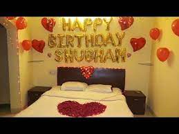 We have already seen it for the decoration of children's and teenage birthdays. Romantic Bedroom Decoration For Husband S Birthday At Lonavala Youtube Romantic Bedroom Decor Birthday Room Decorations Surprises For Husband