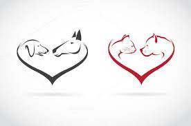 Every breed of dog has its own special traits. Animal On Heart Shape Animals Cat And Dog Tattoo Horse Tattoo Horse Tattoo Design