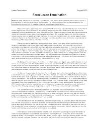 Letters to landlords can be formal or informal depending on your relationship with the recipients. Farm Lease Termination Letter Templates At Allbusinesstemplates Com