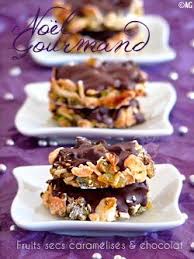 Bouchees Aux Fruits Secs Caramelises Chocolat Pour Un Noel Gourmand Recettes De Cuisine Biscuit De Noel Chocolat Noel