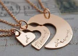 Rose Gold Filled Three Generation Necklace Set By Eclectic Wendy Designs Personalized Grandmother Generation Necklace Jewelry For Her Best Friend Jewelry