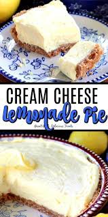 Cream Cheese Lemonade Pie Is An Easy No Bake Dessert That Is Super Creamy Deliciously Tart And Full Of Lemony F Lemonade Pie Cream Cheese Lemonade Pie Desserts