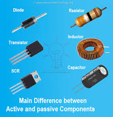 the main difference between active and passive components