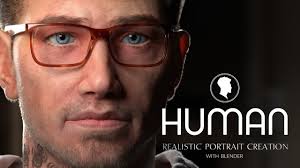 HUMAN: Realistic Portrait Creation with Blender