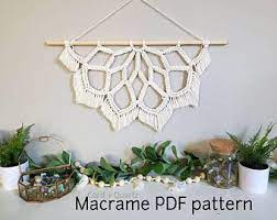 Handmade Macrame Wall Hangings And Crystal By Cordplusquartz Macrame Plant Hanger Patterns Macrame Patterns Macrame Wall Hanging Patterns