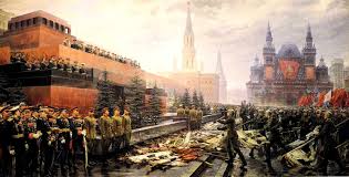 Triumph of the Victorious Motherland by Mykhailo Ivanovych Khmelko  [1600x816] : BattlePaintings