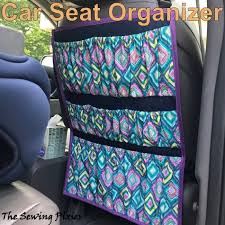 How To Sew A Car Seat Organizer Easy Diy Project Beginner Sewing Projects Easy Sewing Projects For Beginners Car Seat Organizer