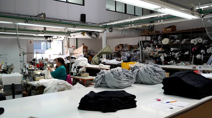 ExploreTex Partner Factory Floor in Northern Portugal, AI generated
