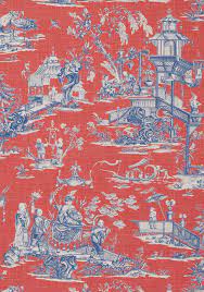 Cheng Toile Red And Blue T75466 Collection Dynasty From Thibaut Toile Wallpaper Blue Wallpapers Wallpaper Toile wallpaper is unique because it is designed to work with the different parts of the room, almost blending into the background. cheng toile red and blue t75466