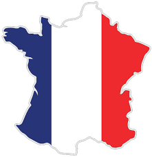 Französisch frankreich flagge land europa symbol nation paris nationalen. Auf Contour Geschnittene Flagge Frankreich Grosse 1