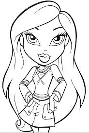 Bratz Coloring Printable Free Bratz Cartoon Coloring Pages Cartoon Coloring Pages Princess Coloring Pages Cute Coloring Pages