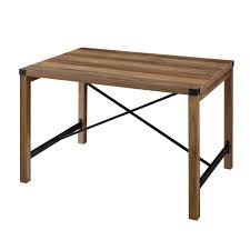 Each of our workshops are presented in a different collection with unique capacities and finishes. 48 Inch Industrial Farmhouse Dining Table Rustic Oak By Walker Edison