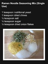 Ramen has seasonings that are not classic chicken broth seasonings, but your potatoes will be fine. Ramen Seasoning Packet Alternative Homemade Ramen Ramen Flavors Ramen Seasoning Recipe