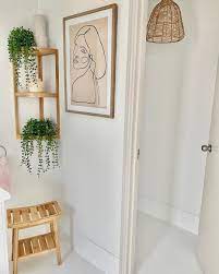 Kmart Hack Queen On Instagram Another Bathroom Picture I Used A Rattan Pendant Lamp Shade For Our Pow Pendant Lamp Shade Bathroom Pictures Lamp Shade