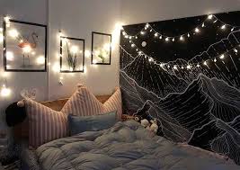 Mountain Night Tapestry Bedroom Decor Room Decor Bedroom Aesthetic Room Decor