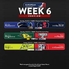 Frankfurt und barcelona wären da die berlin thunder und die cologne centurions aus köln. Games For Week 1 Released Barcelona Dragons Vs Stuttgart Surge Will Kick Off The Season On June 19 Elf